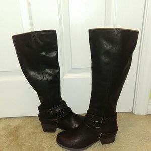 Carlos Santana Camdyn wide Calf  Riding boot Bk